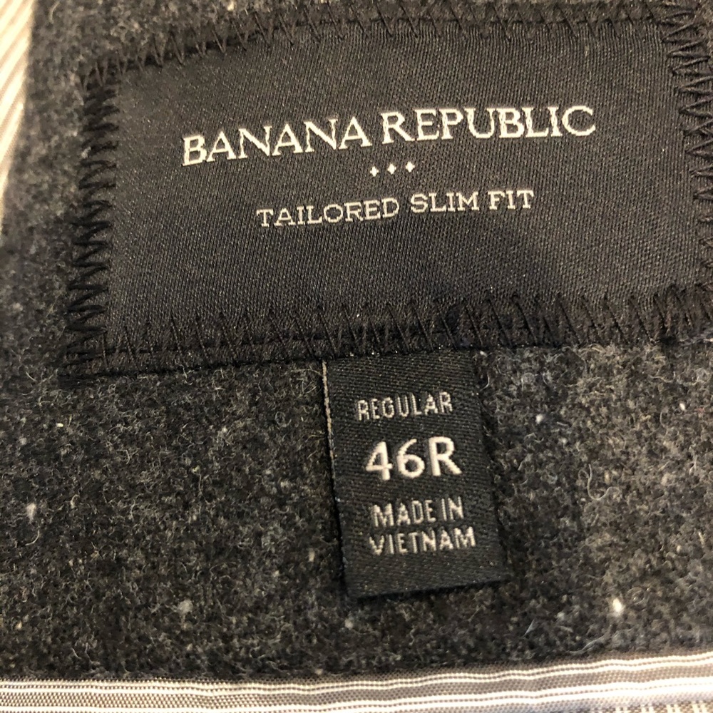 Charcoal grey Banana Republic Factory sport coat - Picture 5 of 5